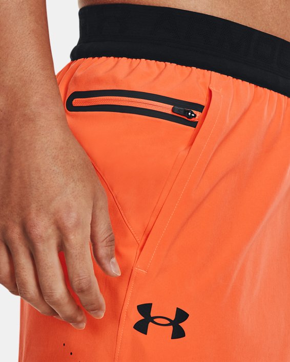 Men's UA Peak Woven Shorts, Orange, pdpMainDesktop image number 3